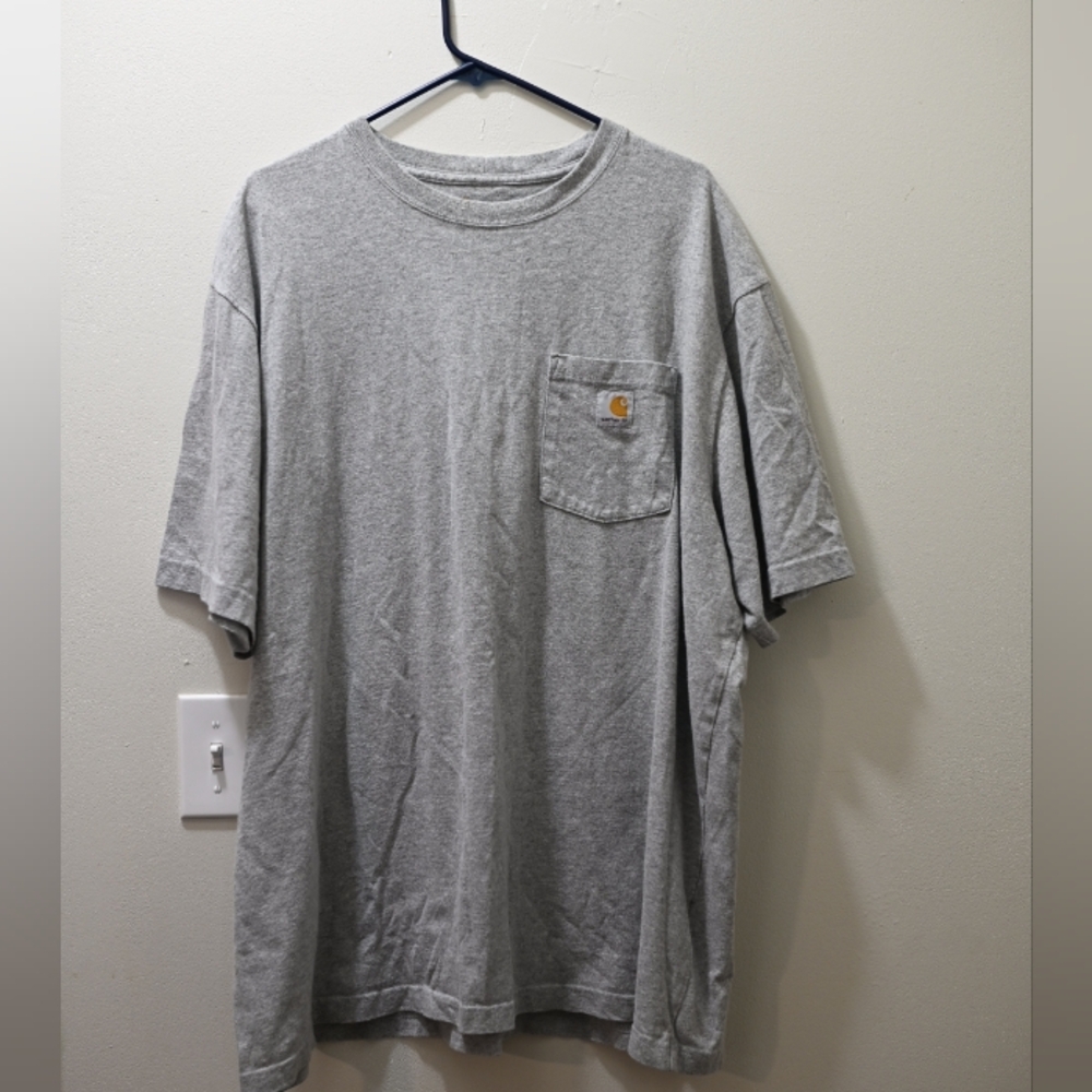 Carhartt Heather Gray Short Sleeve Cotton Blend Tee